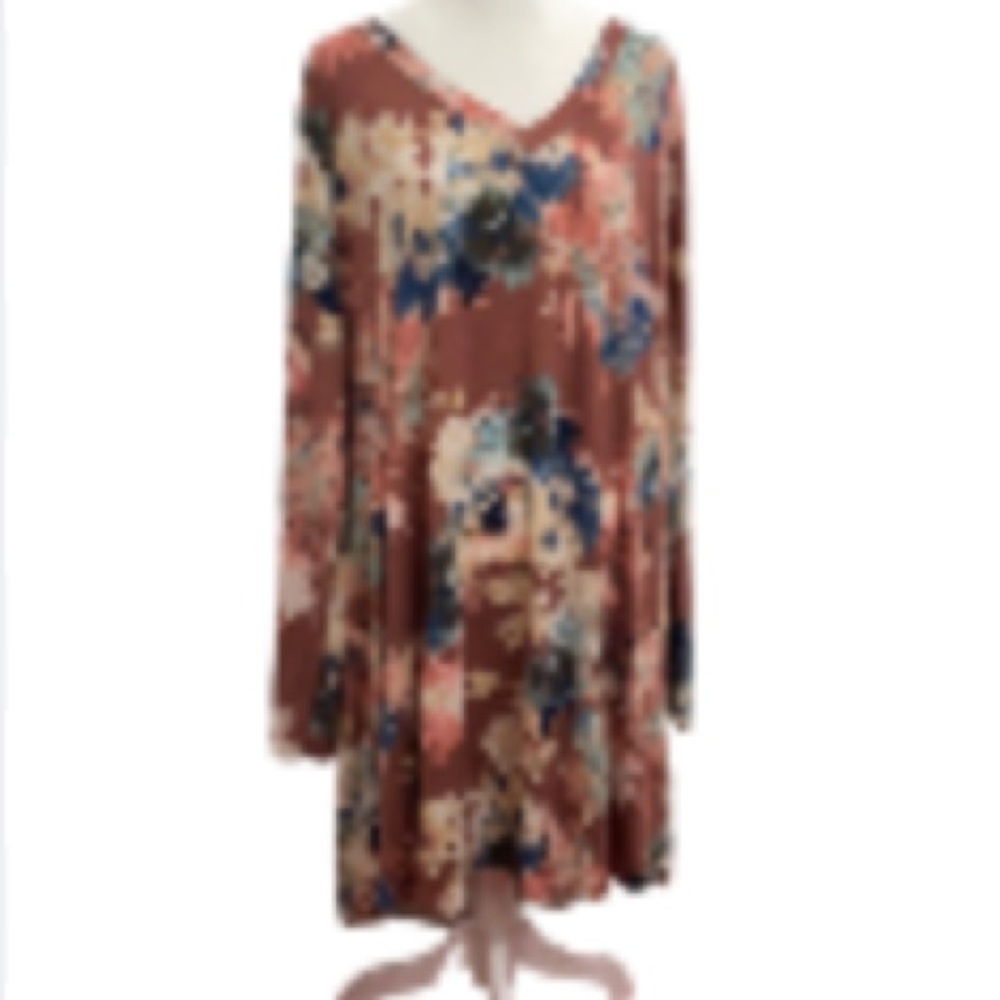 NWOT Glitzy Girlz Floral Dress Plus Size 5X